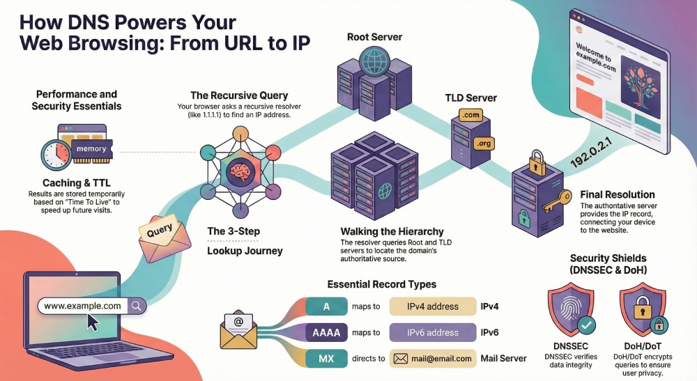 How DNS powers your web browsing and email authentication