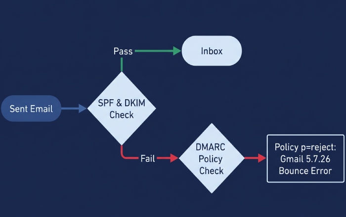 Gmail DMARC Bounce Flow