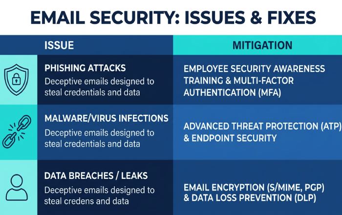 Authentication Issues and Mitigations Infographic