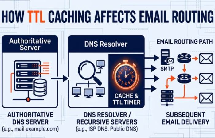 DNS TTL and Caching Infographic