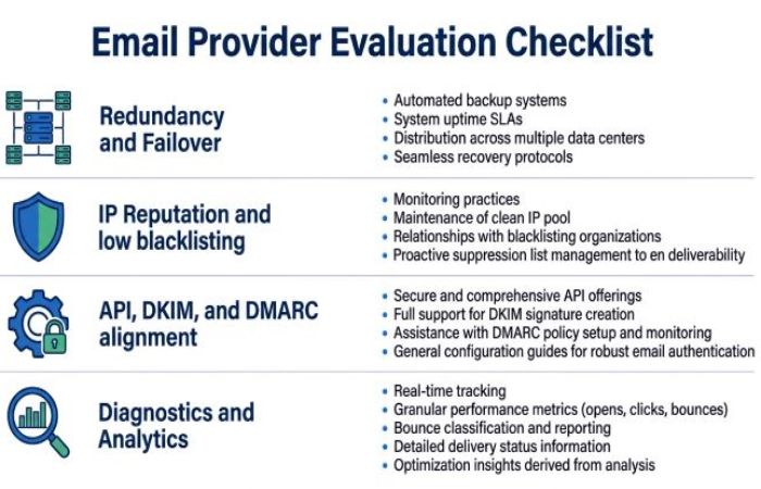 Email Provider Evaluation Infographic