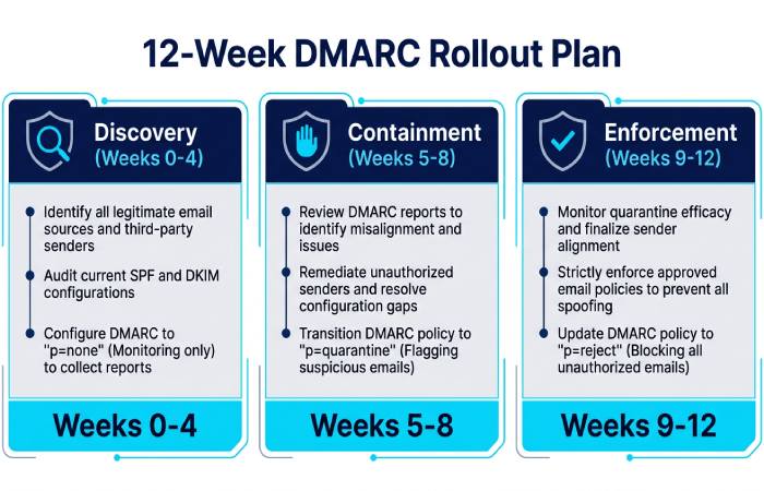 DMARC 12-Week Rollout Timeline