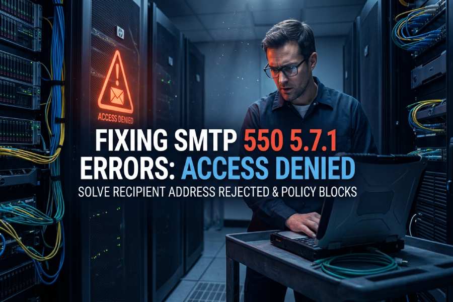 recipient address rejected: access denied
