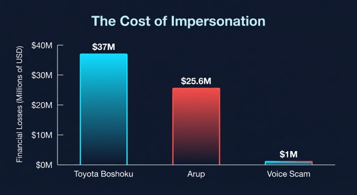 Financial Impact of Impersonation Attacks Chart