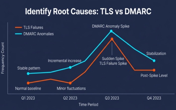 TLS and DMARC Correlation Dashboard
