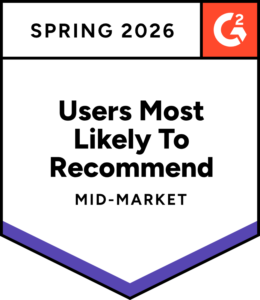 G2 Most Likely to Recommend Spring 2026