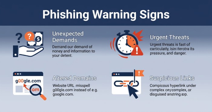 Phishing Warning Signs Infographic
