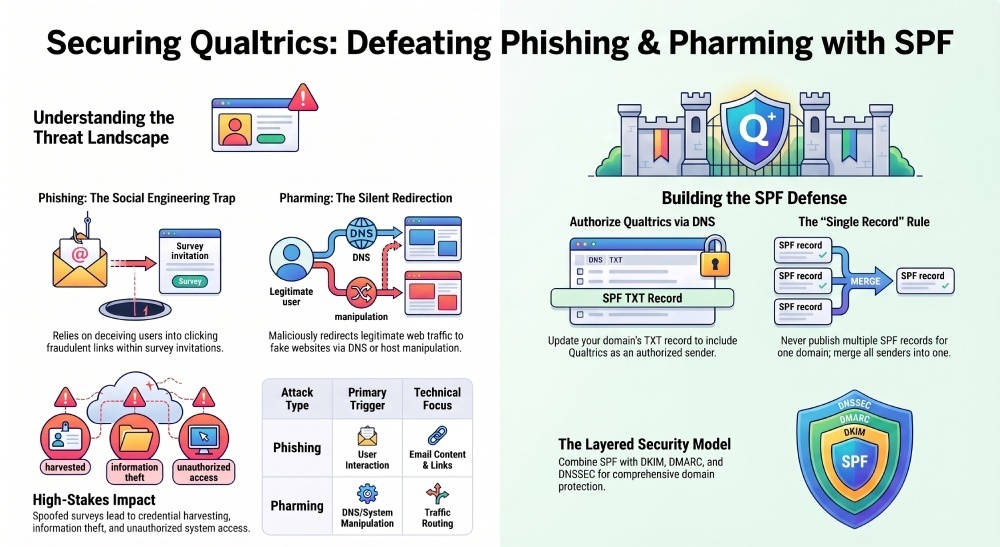 Sending Qualtrics: Defeating Phishing & Pharming with SPF