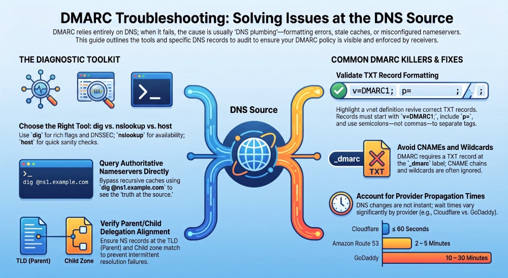 DMARC Troubleshooting and DNS Fixes