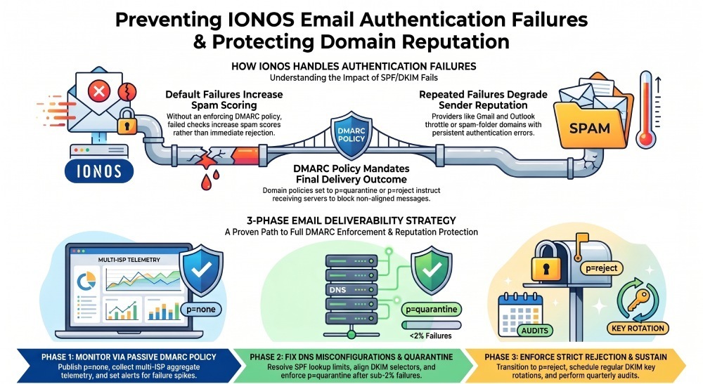 Preventing IONOS Email Authentication Failures & Protecting Domain Reputation