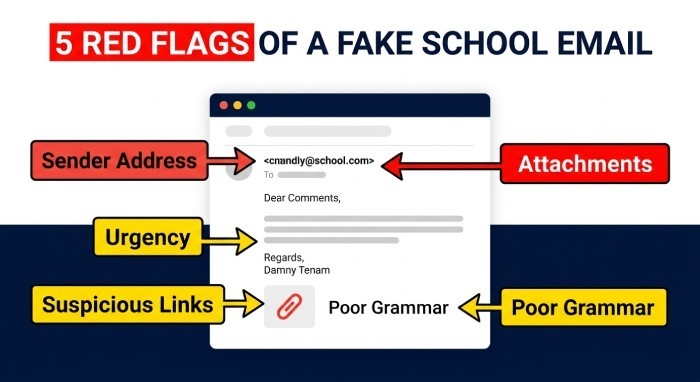 Red Flags That Reveal a Phishing Email: Sender Address, Urgency, Links, Attachments, and Grammar