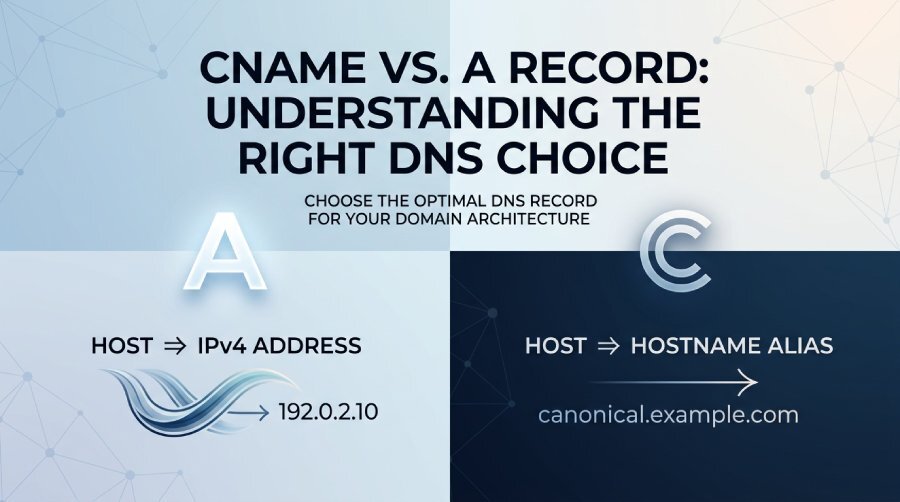 CNAME vs A record DNS comparison