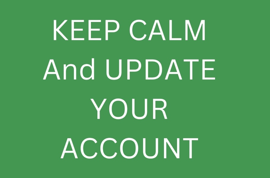 update your account