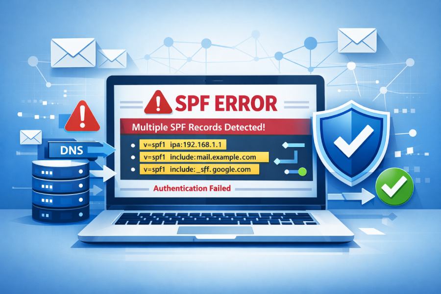 Fixes for SPF Multiple Records Error in Email Authentication