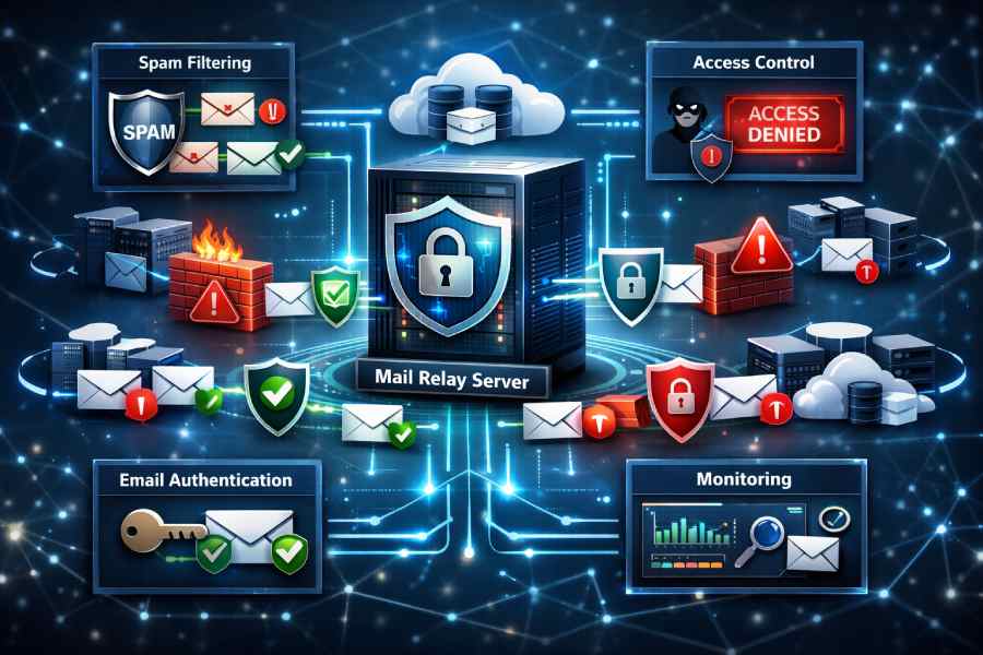 securing the mail relay system