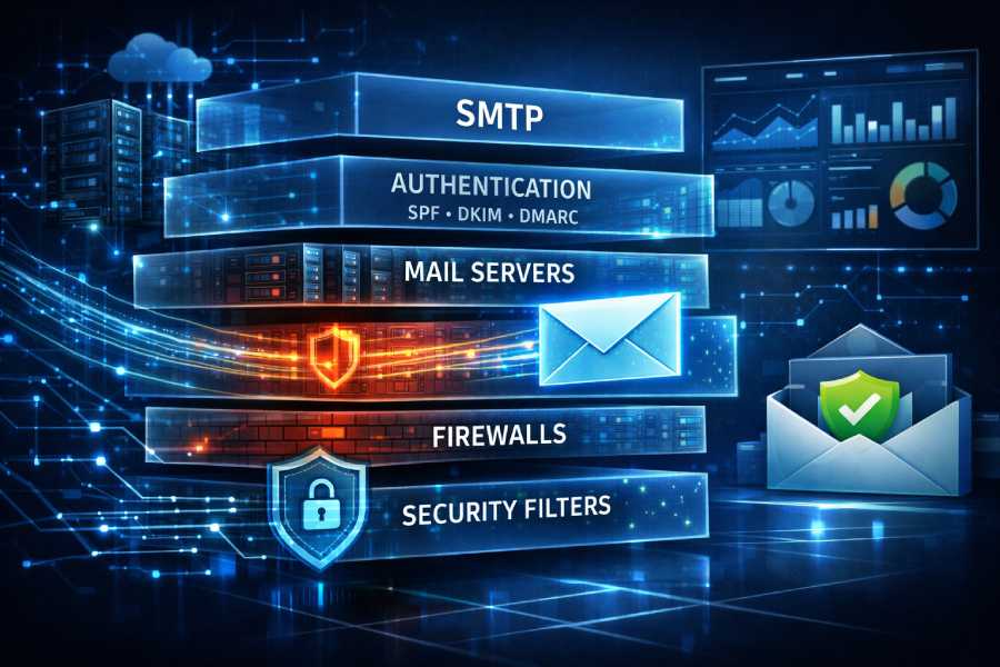 email security journey through digital layers