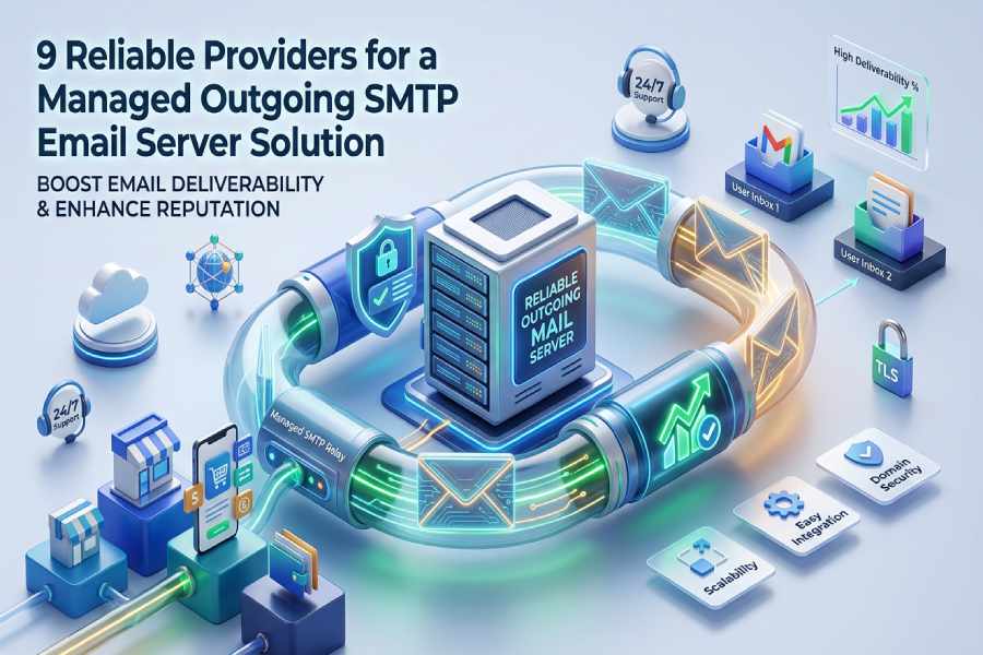 Managed outgoing SMTP email server Solution
