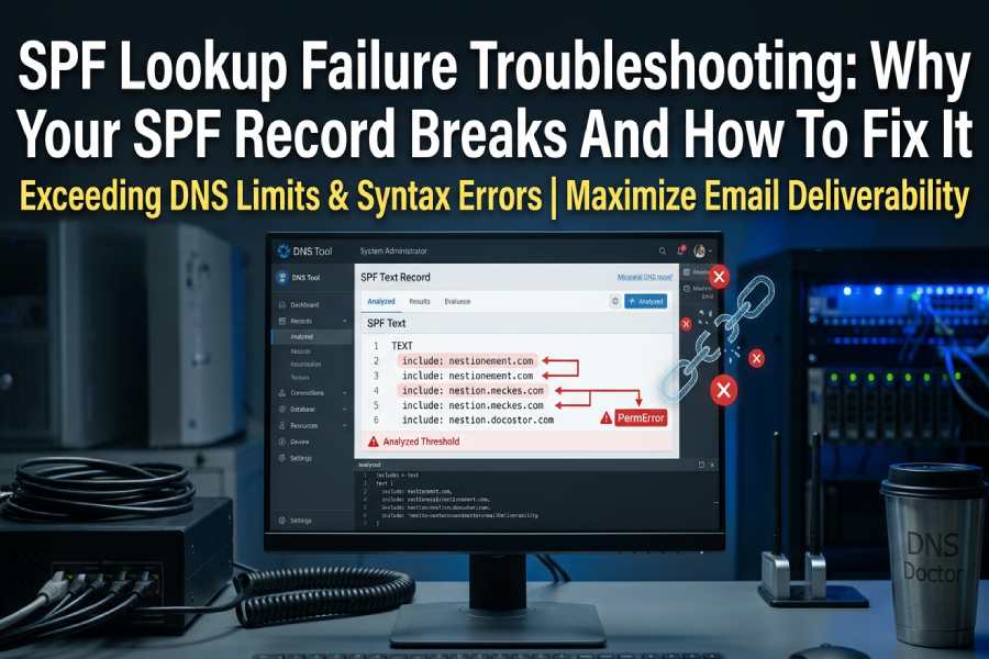 SPF Lookup Failure Troubleshooting: Why Your SPF Record Breaks And How To Fix It