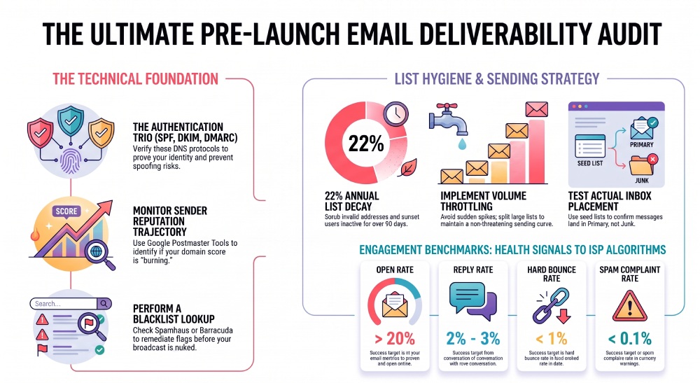 Pre-Launch Email Deliverability Audit