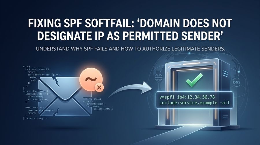 Fix SPF Softfail