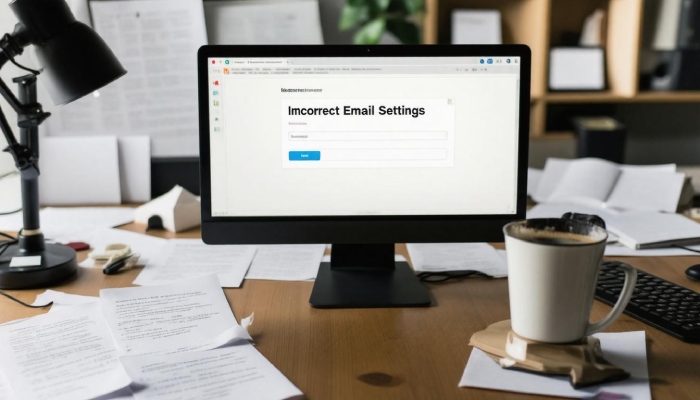 Incorrect Email Settings