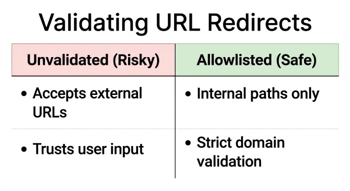 Redirect Validation Comparison