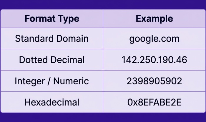 Alternative Hostname Formats