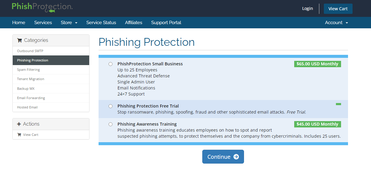 PhishProtection Pricing Plans