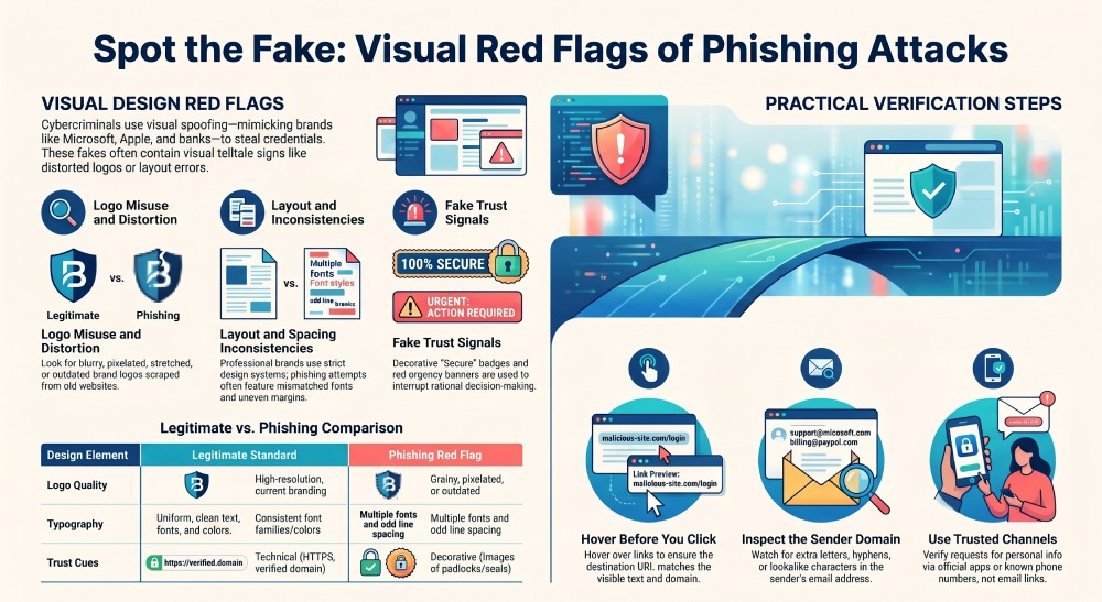 Visual Phishing Indicators: Spotting Design and Branding Red Flags
