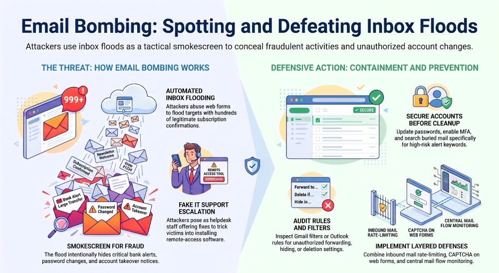 Email Bombing Threat and Prevention