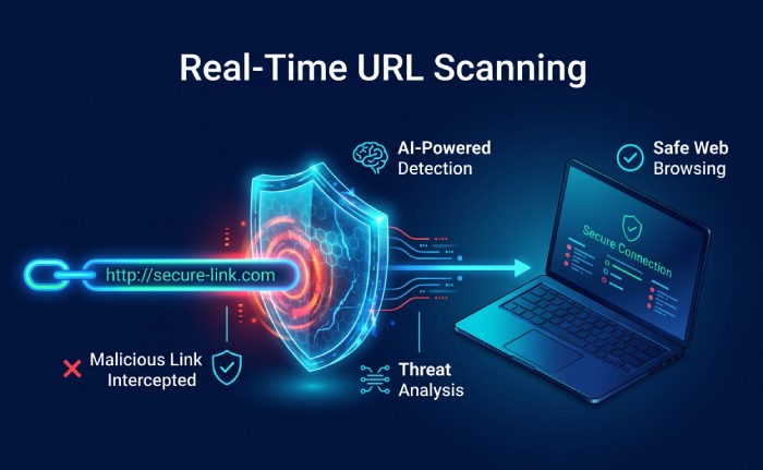 Real-Time AI URL Scanning Process