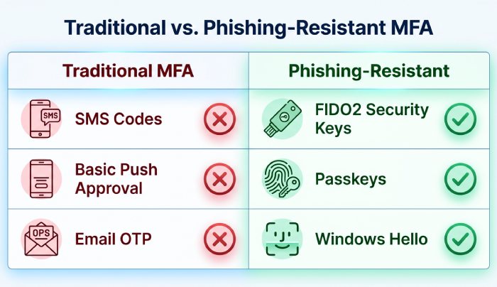 MFA Comparison Table